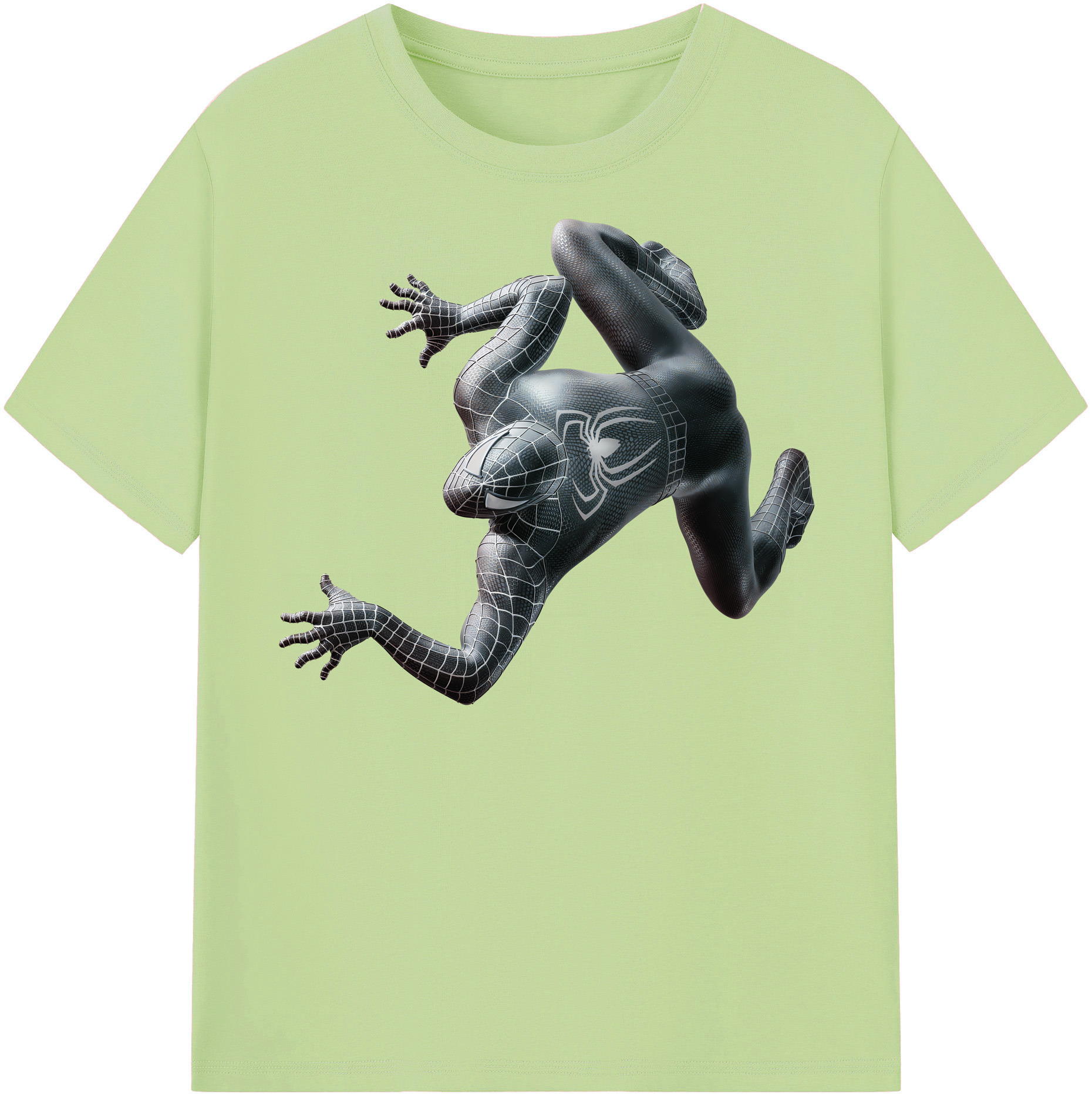 （画像用） Spider Man スパイダーマン 綿100％半袖Tシャツ（フロントプリント）